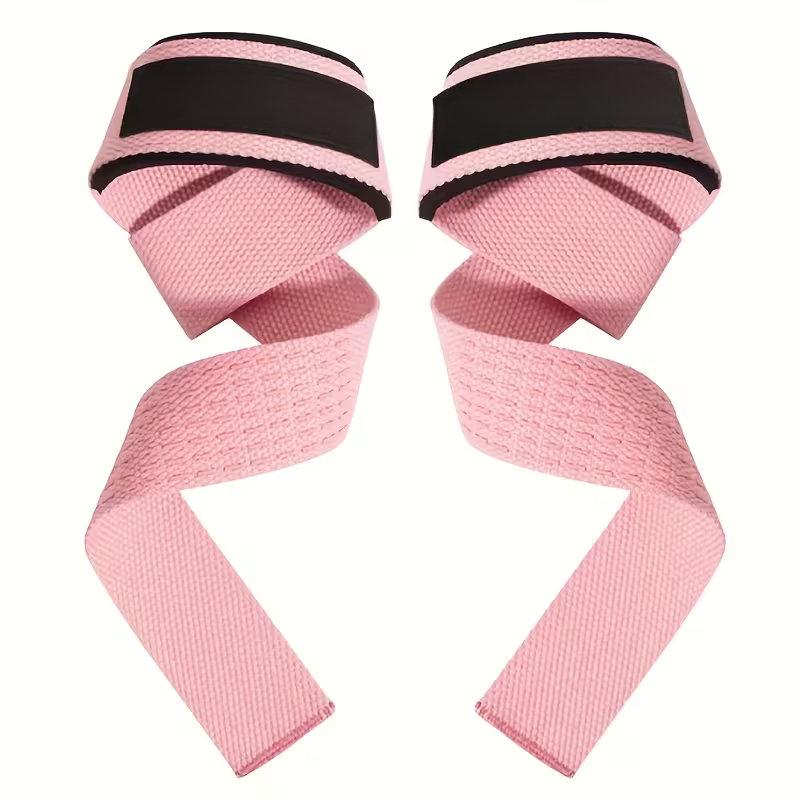 Huijing Heavy-Duty Weightlifting Straps with Rubber Grip