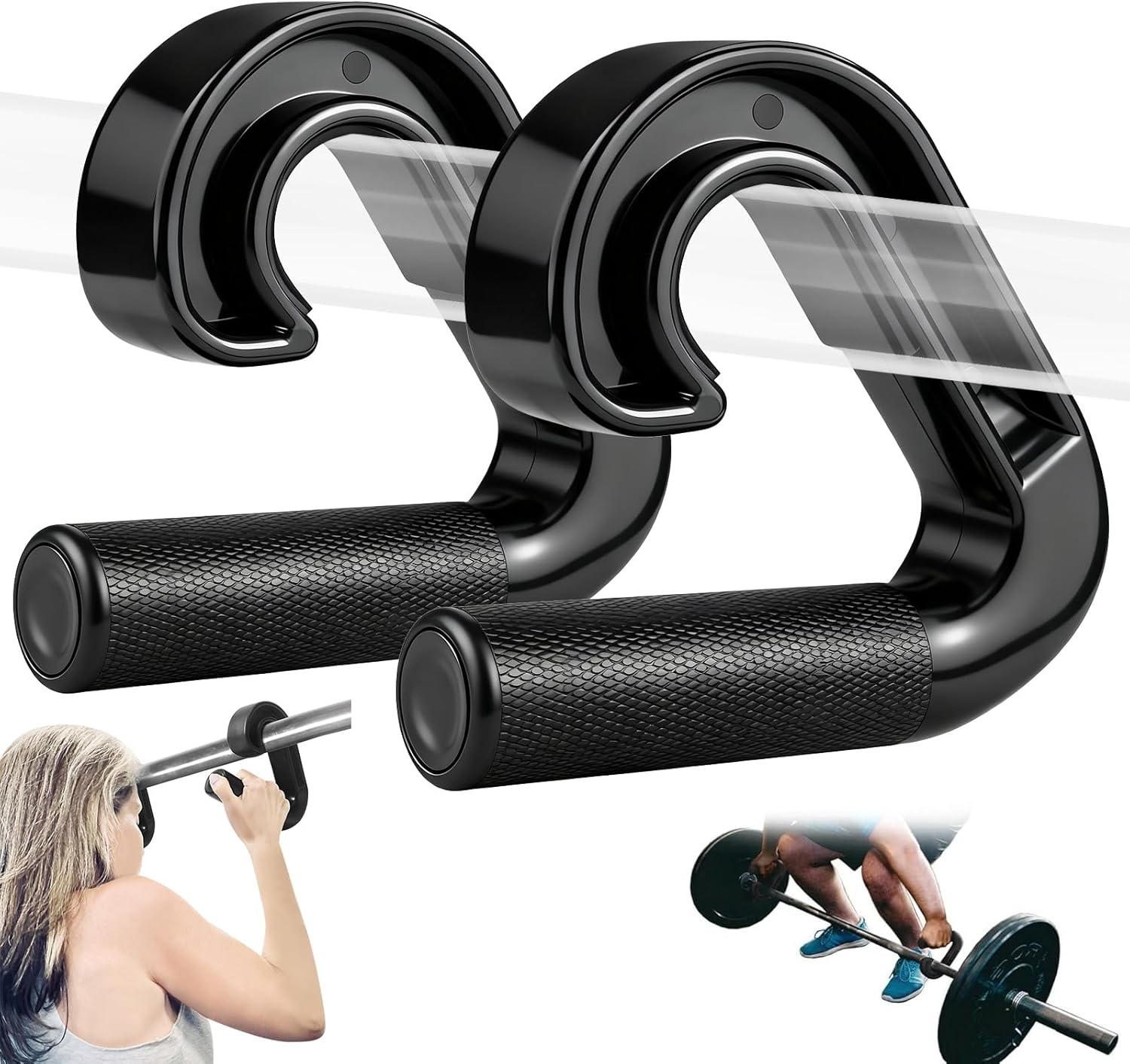CF SPORTS Premium Neutral Grip Pull-Up Handles