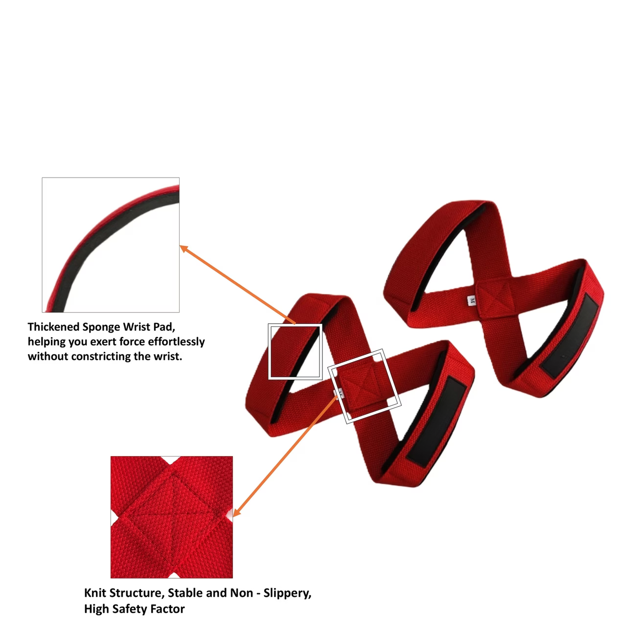 CF SPORTS Heavy-Duty Figure 8 Lifting Straps