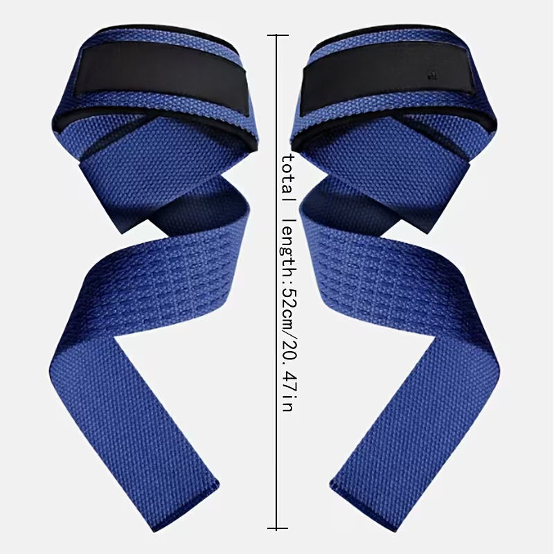 Huijing Heavy-Duty Weightlifting Straps with Rubber Grip