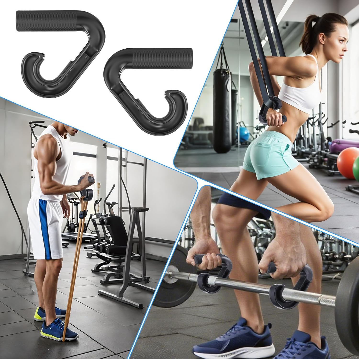 CF SPORTS Premium Neutral Grip Pull-Up Handles